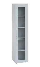 LE - 41 skříň léková prosklená, pravá, bílá